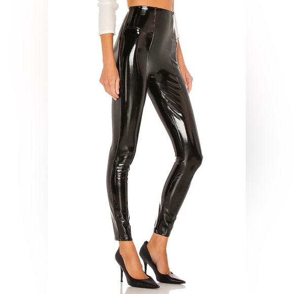 Spanx faux patent leather leggings - Size S (never worn) - Picture 3 of 4